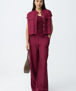 COOKIE TROUSERS - FUCHSIA RED