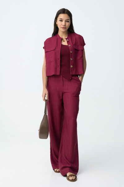 COOKIE TROUSERS - FUCHSIA RED