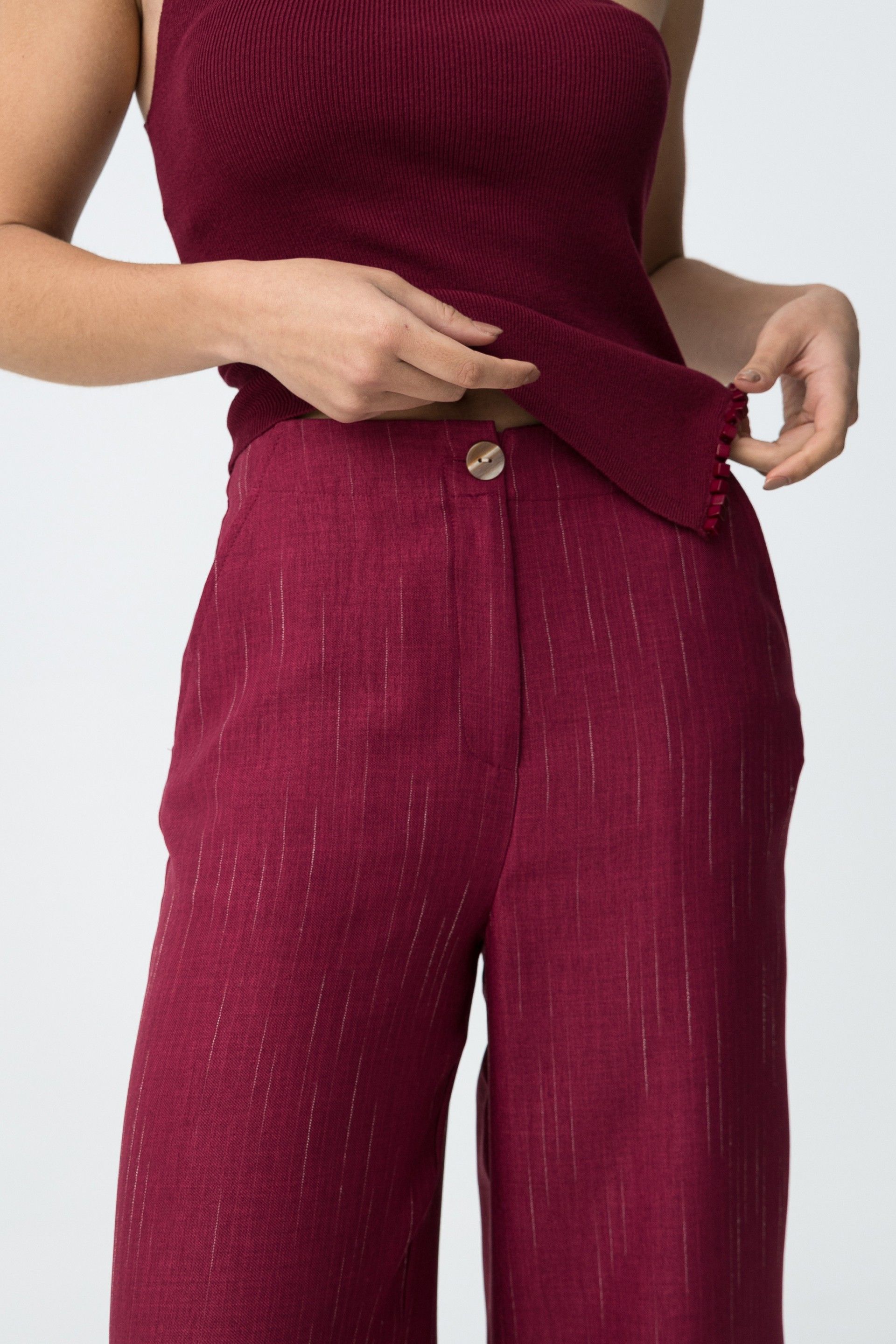 COOKIE TROUSERS - FUCHSIA RED