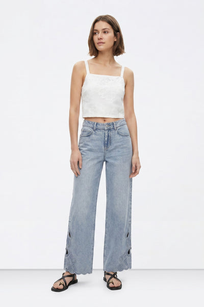 CELINE WIDE LEG JEANS - BLUE