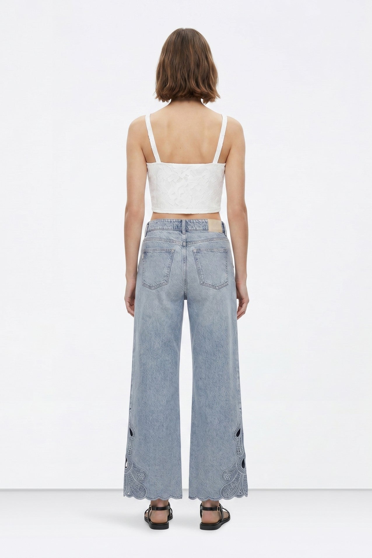 CELINE WIDE LEG JEANS - BLUE