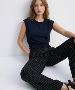 MACY TOP - NAVY