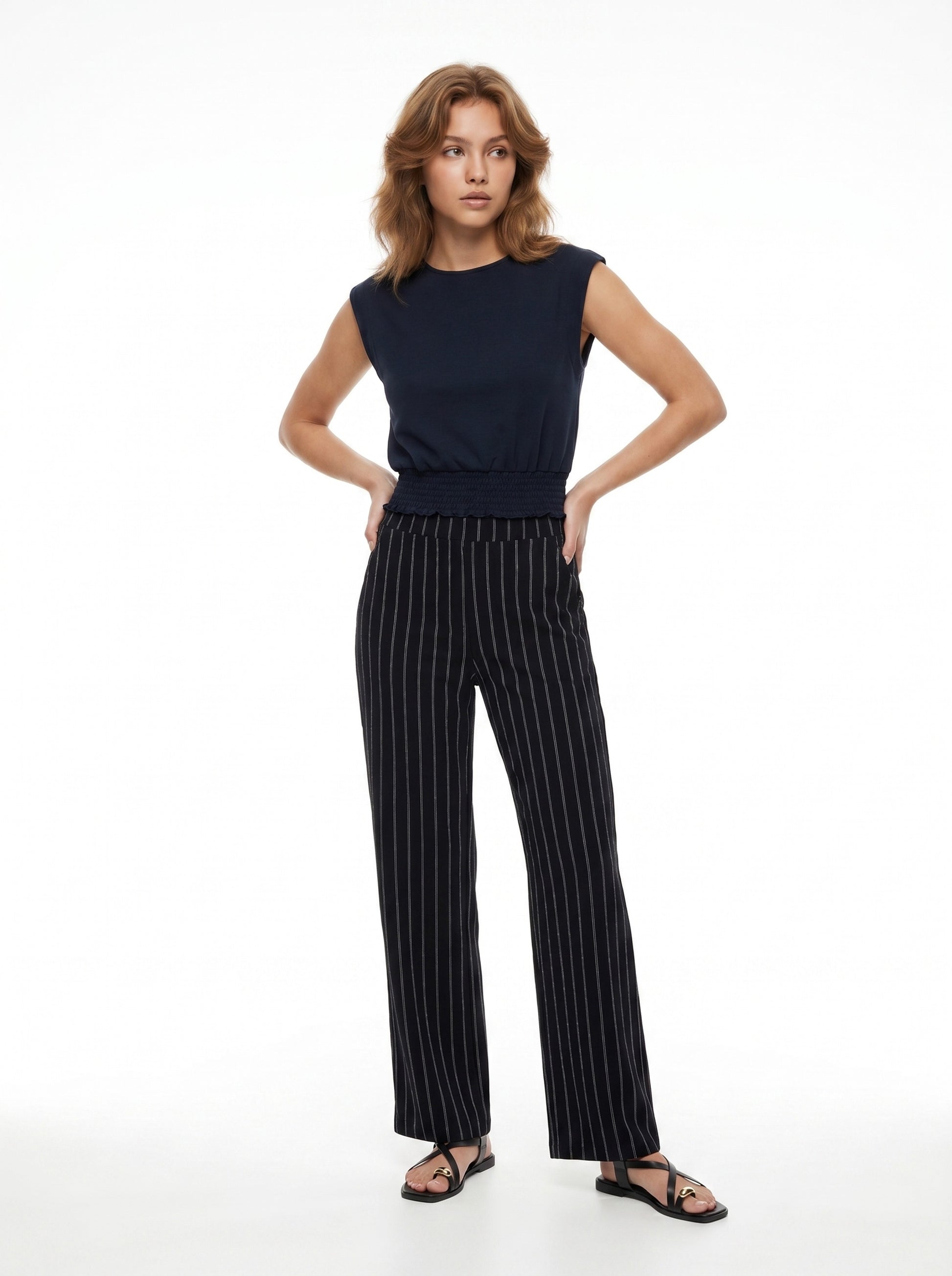 MACY TOP - NAVY