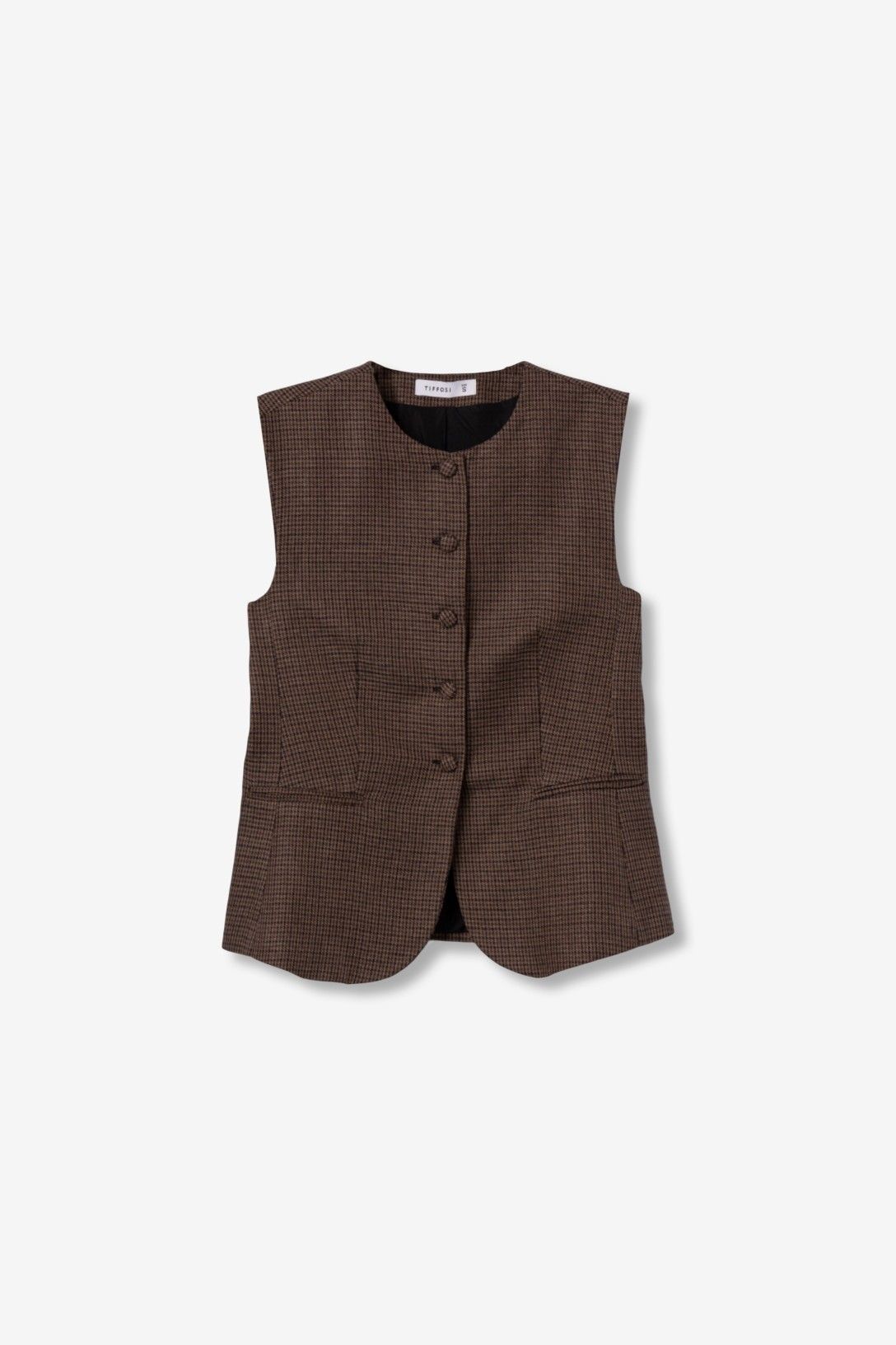 NECTARINA GILET - BROWN