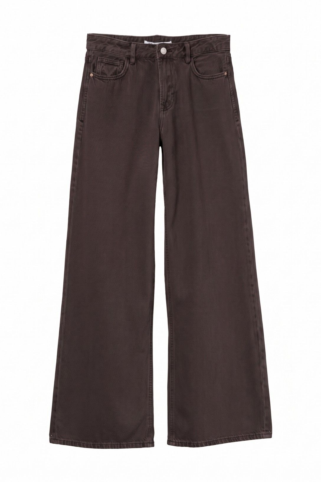CELINE WIDE LEG JEANS - BROWN