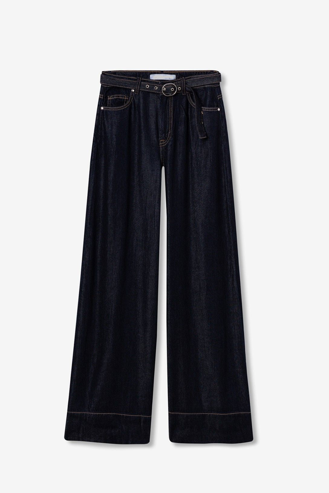 JULIET WIDE LEG PANTS - DARK BLUE