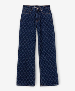 BONNYE WIDE LEG JEANS - RELIEF BLUE