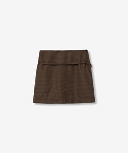 NECTARINA SKORT - CHECKED BROWN