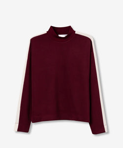 VANNY TURTLENECK TOP - BORDEAUX