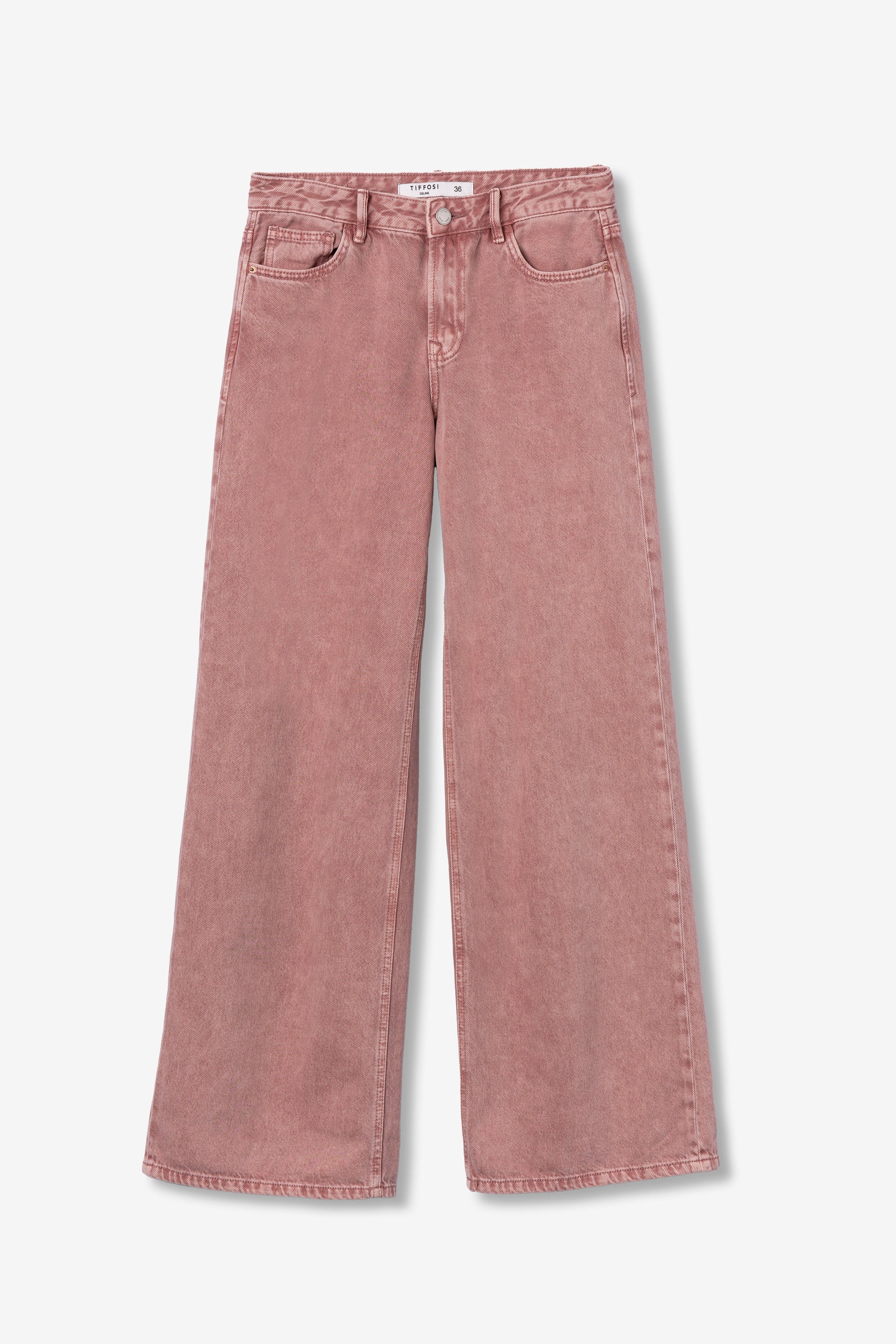CELINE WIDE LEG JEANS - PINK