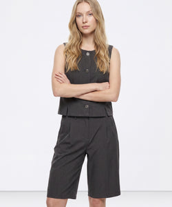 LESLEY GILET - STEEL GREY