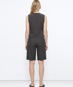 LESLEY SHORTS - STEEL GREY