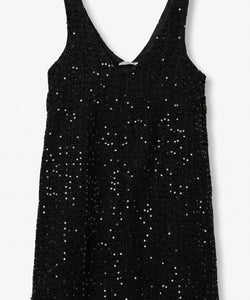 IVANY SEQUIN DRESS - BLACK