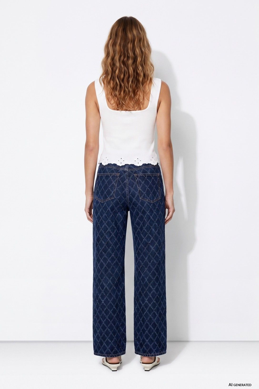 BONNYE WIDE LEG JEANS - RELIEF BLUE