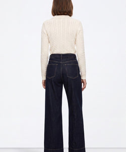 JULIET WIDE LEG PANTS - DARK BLUE