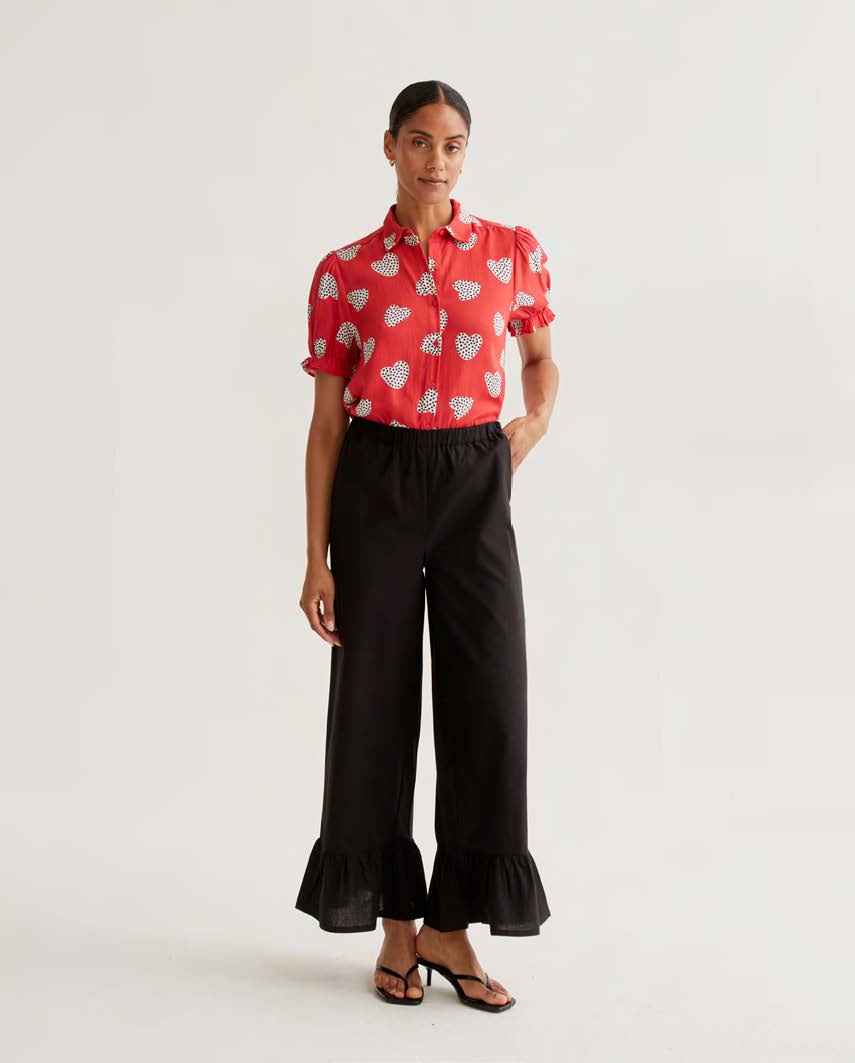 COMPAÑÍA FANTÁSTICA | CUPID DOT SS BLOUSE - RED