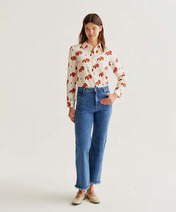 COMPAÑÍA FANTÁSTICA | DOG HEART BLOUSE - WHITE