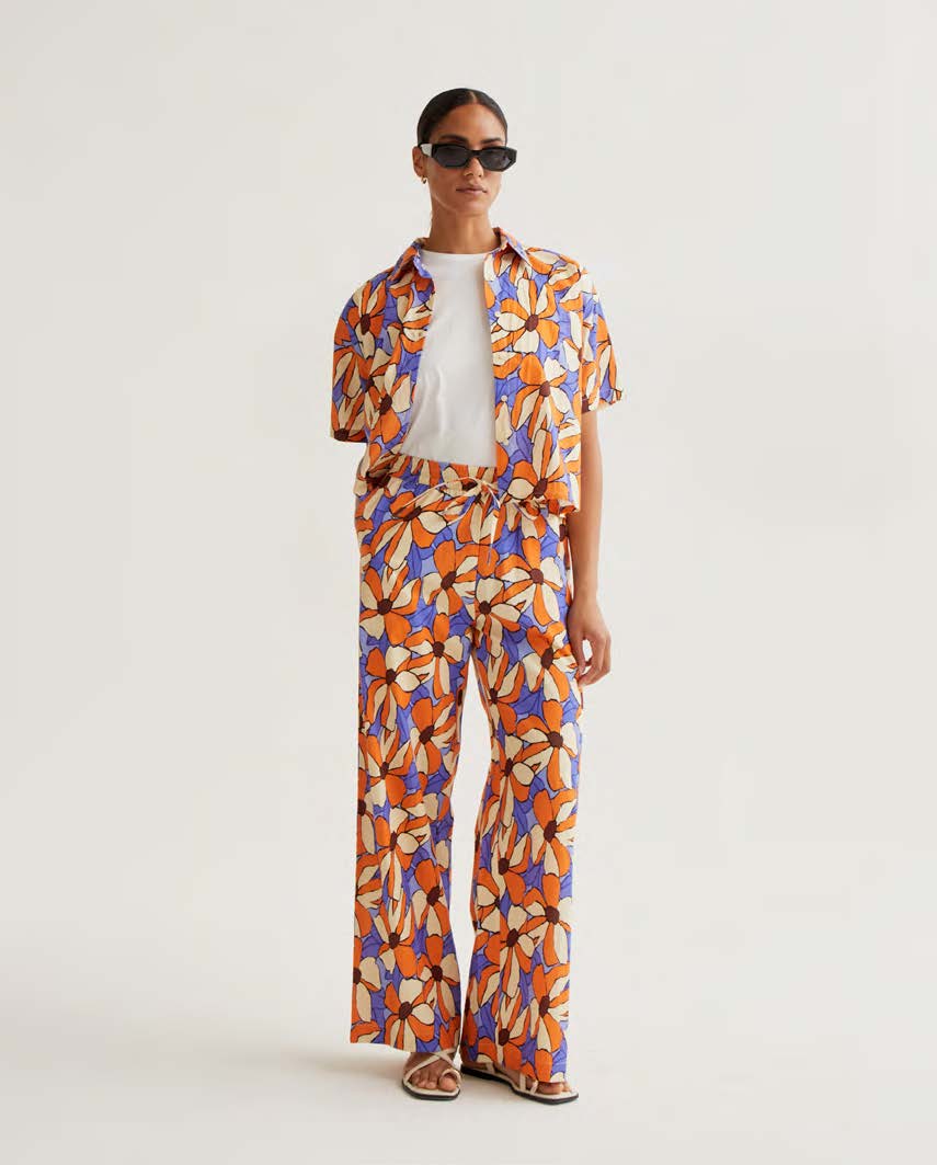 COMPAÑÍA FANTÁSTICA | ILUSSTRATION FLOWER PANTS - LILA