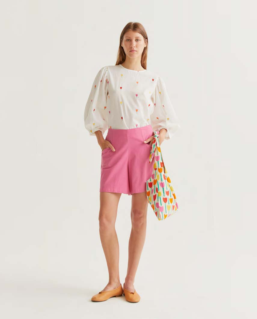 COMPAÑÍA FANTÁSTICA | TINY TULIPS TOP - WHITE