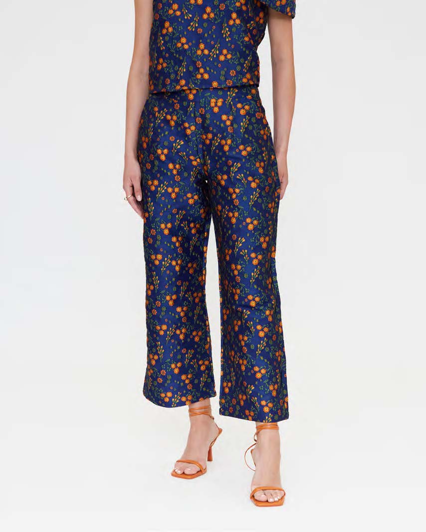 COMPAÑÍA FANTÁSTICA | NIGHT FLOWER TROUSERS - NAVY