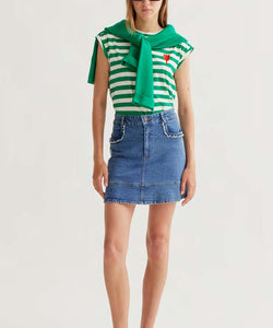 COMPAÑÍA FANTÁSTICA | TULIP STRIPE TEE - GREEN
