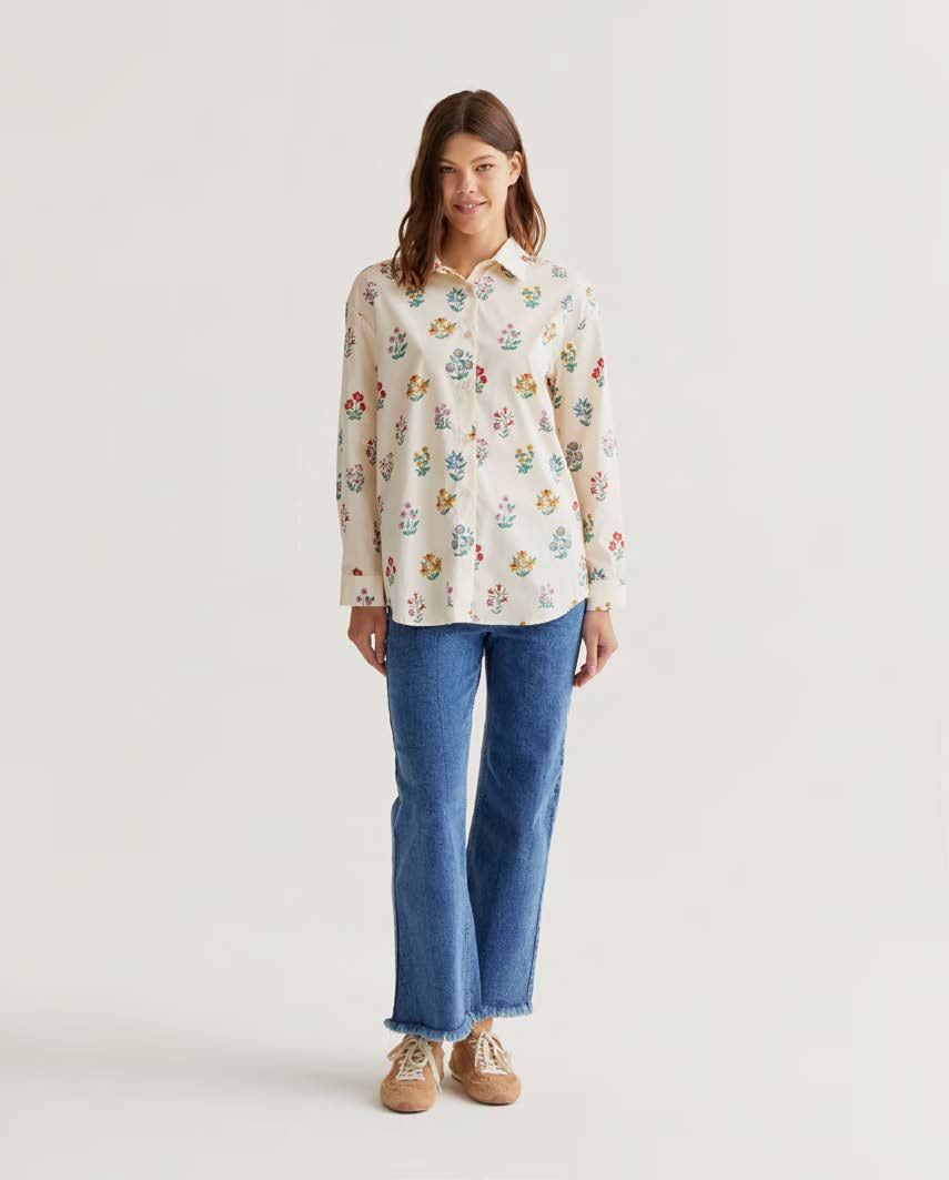 COMPAÑÍA FANTÁSTICA | GARDENER LS SHIRT - CREME