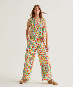 COMPAÑÍA FANTÁSTICA | TULIP FIELD PANTS - WHITE