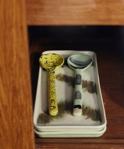 HKliving | 70S CERAMICS: SERVING SPOONS - MINES (2pcs)