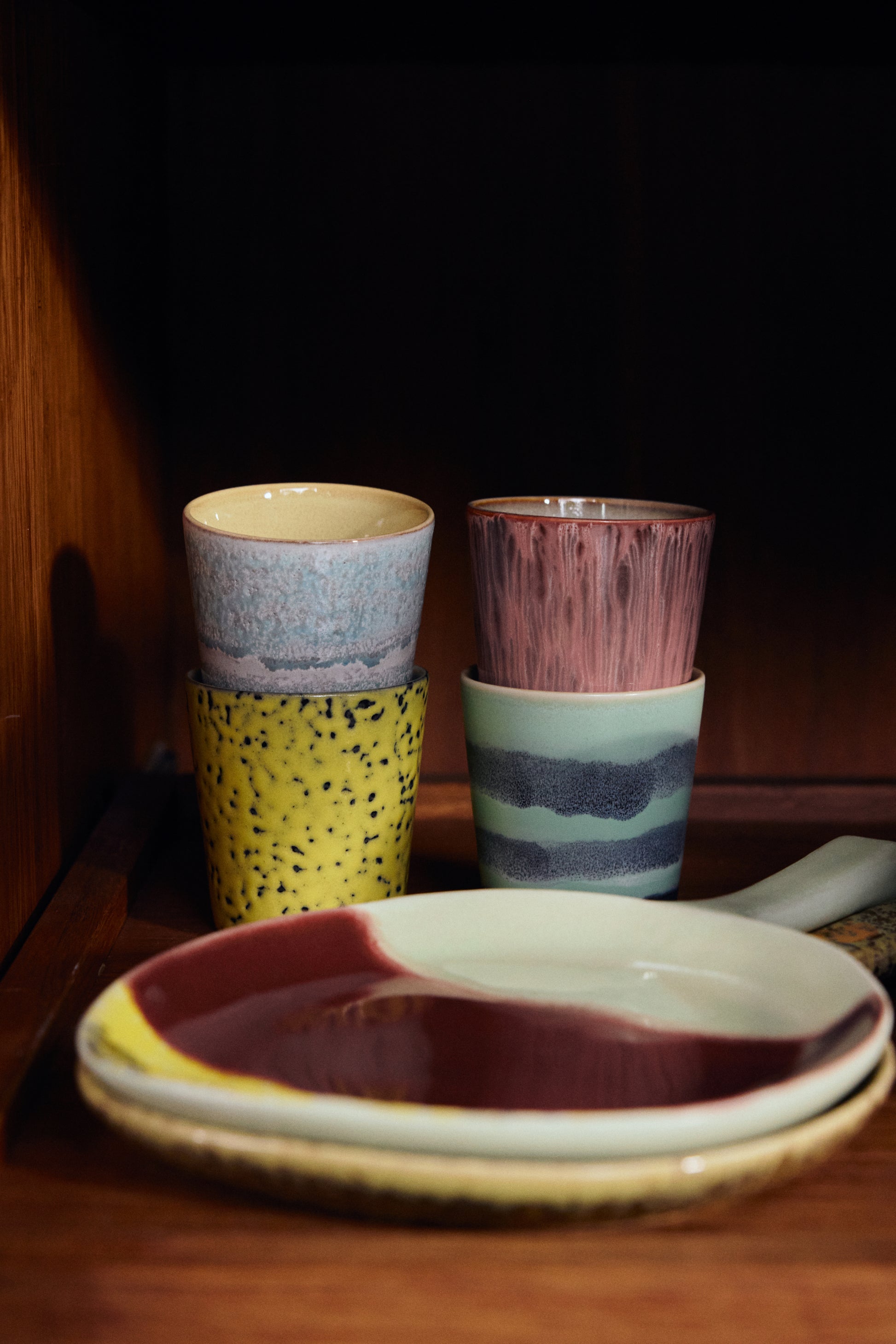 HKliving | 70S CERAMICS: COFFEE MUG - RHUBARB