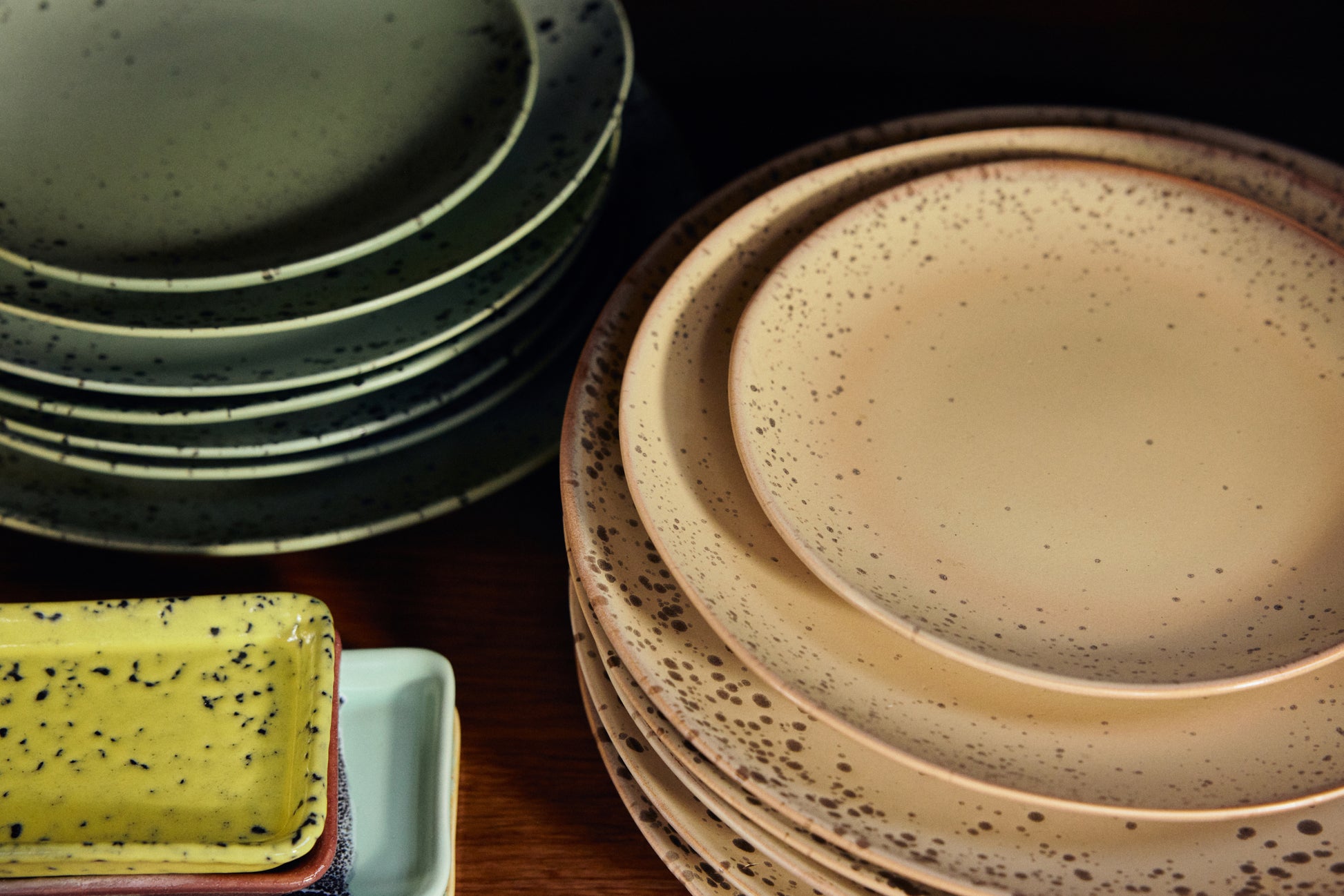 HKliving | 70S CERAMICS: SIDE PLATE - GRIT