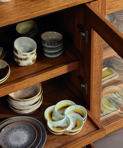 HKliving | 70S CERAMICS: SNACK TRAY - GLINT