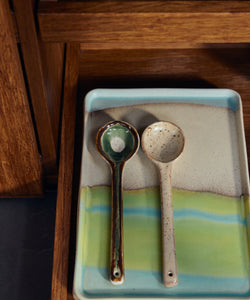 HKliving | 70S CERAMICS: SERVING SPOONS - HILLS (2pcs)