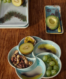 HKliving | 70S CERAMICS: SNACK TRAY - GLINT