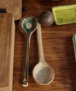 HKliving | 70S CERAMICS: SERVING SPOONS - HILLS (2pcs)