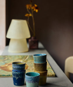 HKliving | 70S CERAMICS: VAN GOGH COFFEE MUG - SELF PORTRAIT (set of 2)