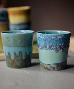 HKliving | 70S CERAMICS: VAN GOGH COFFEE MUG - SELF PORTRAIT (set of 2)