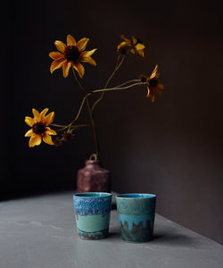 HKliving | 70S CERAMICS: VAN GOGH COFFEE MUG - SELF PORTRAIT (set of 2)