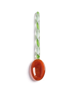 &k | GLASS SPOON - SWIRL (SET OF 4)