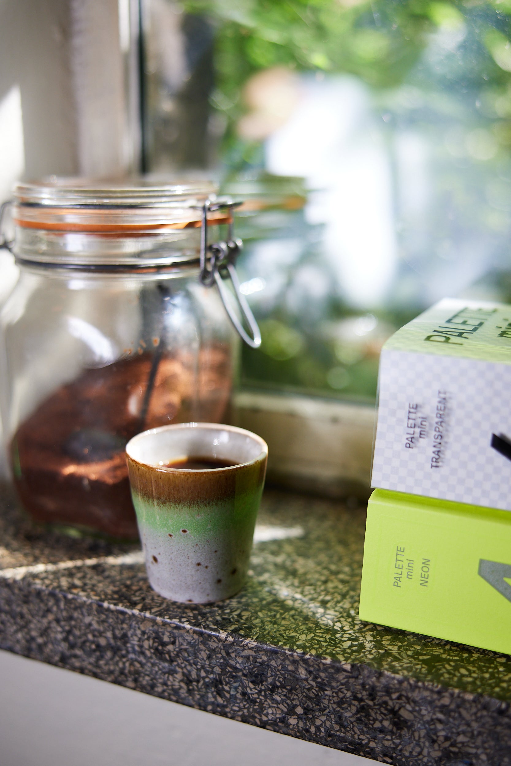 HKliving | 70'S RISTRETTO MUGS - GOOD VIBES ROCK ON