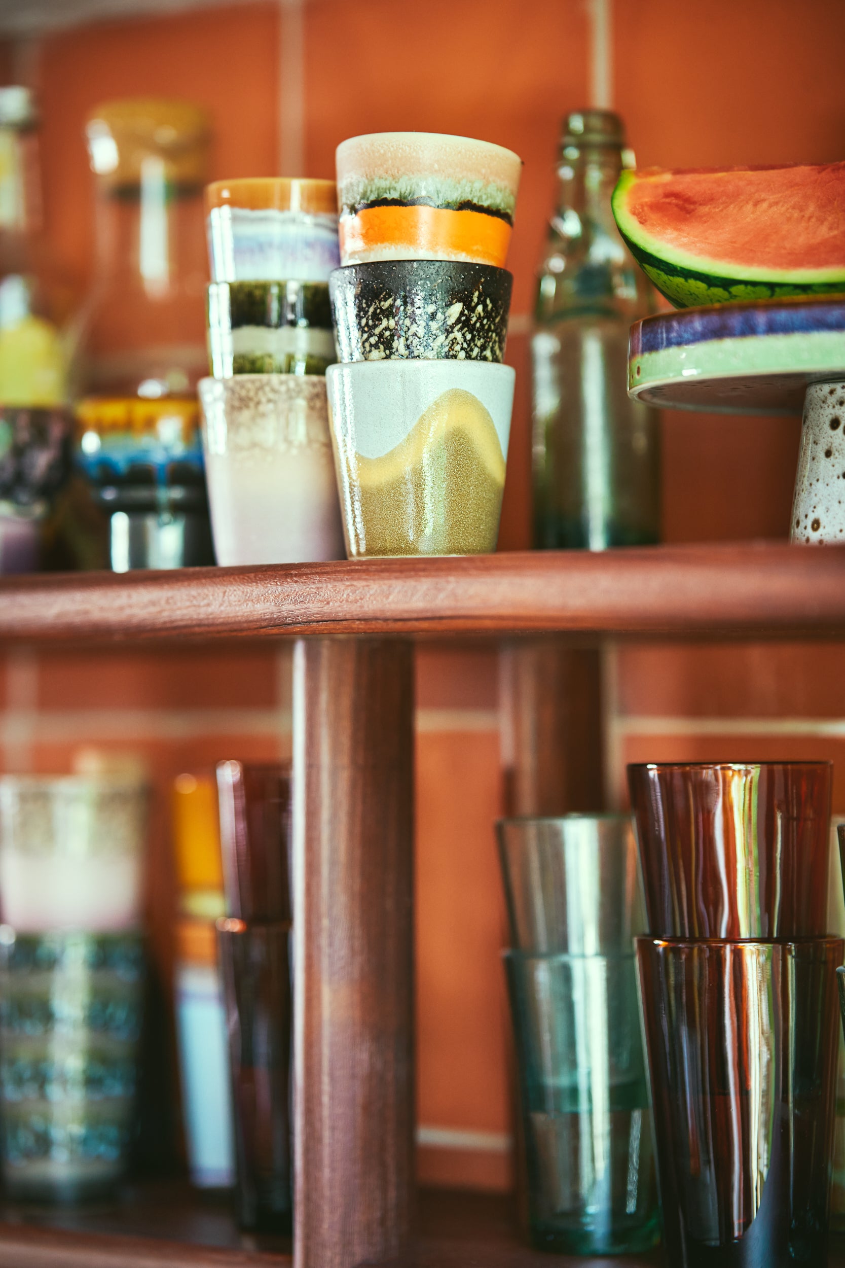 HKliving | 70S CERAMICS: COFFEE MUG - OASIS