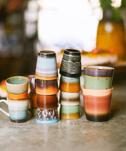 HKliving | 70S CERAMICS: ESPRESSO MUGS - RETRO