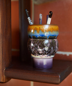 HKliving | 70S CERAMICS: LUNGO MUGS - MERGE AURORA