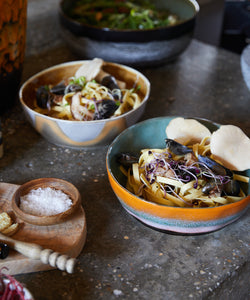HKliving | 70S CERAMICS: PASTA BOWL - GOLDEN HOUR