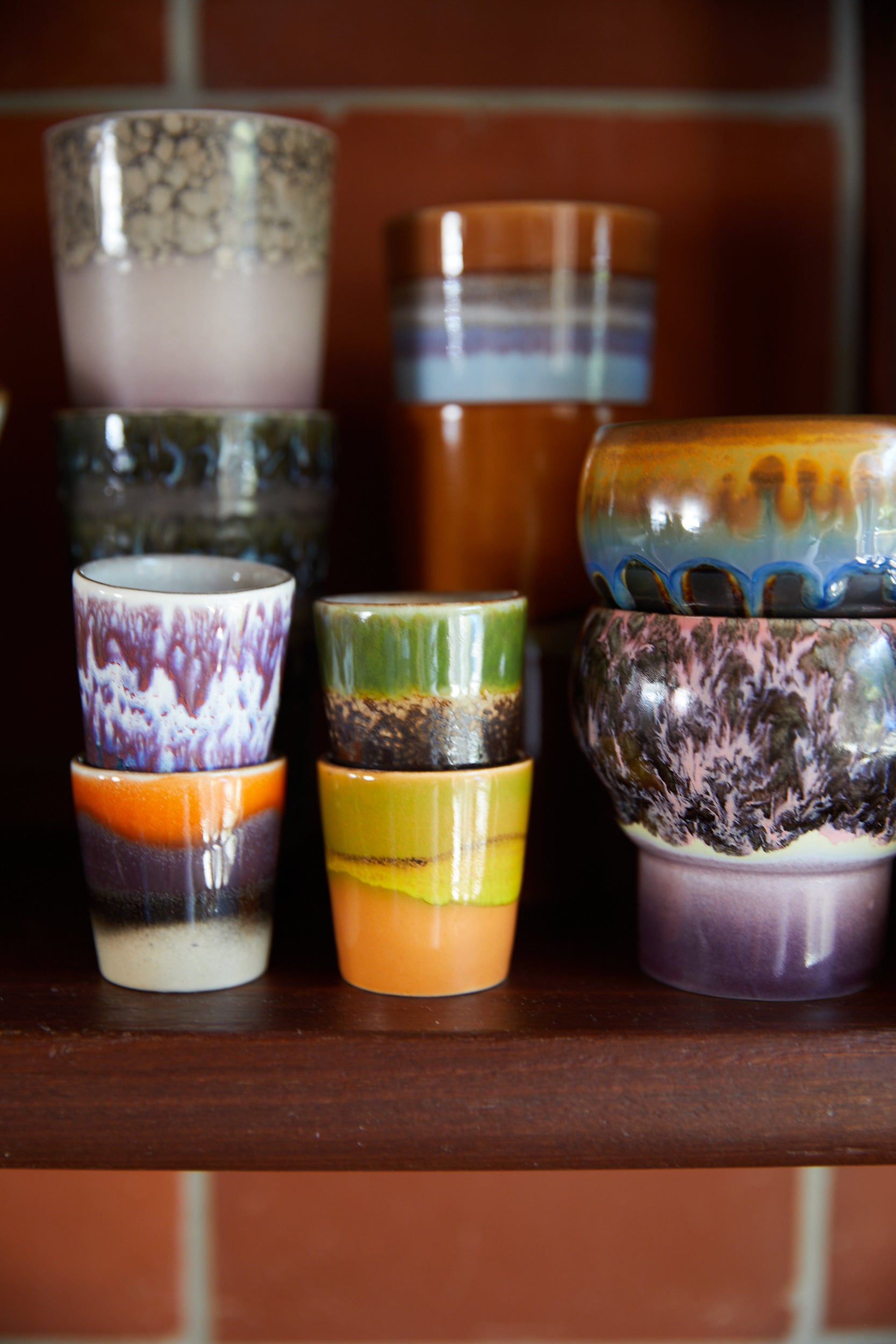 HKliving | 70S CERAMICS: EGG CUPS - ISLAND