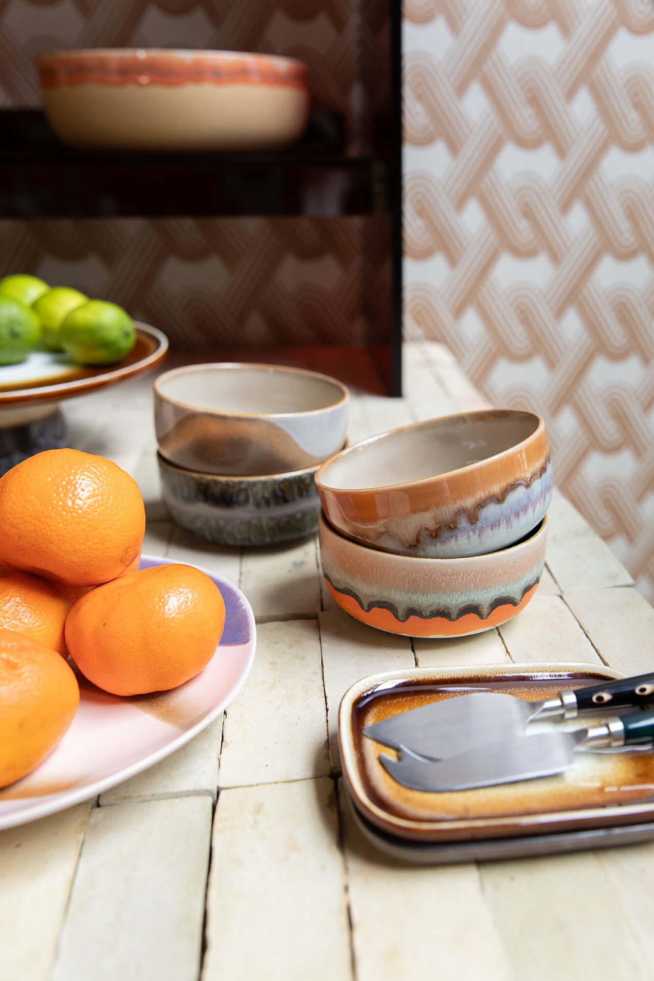 HKliving | 70S CERAMICS: DESSERT BOWLS - REEF