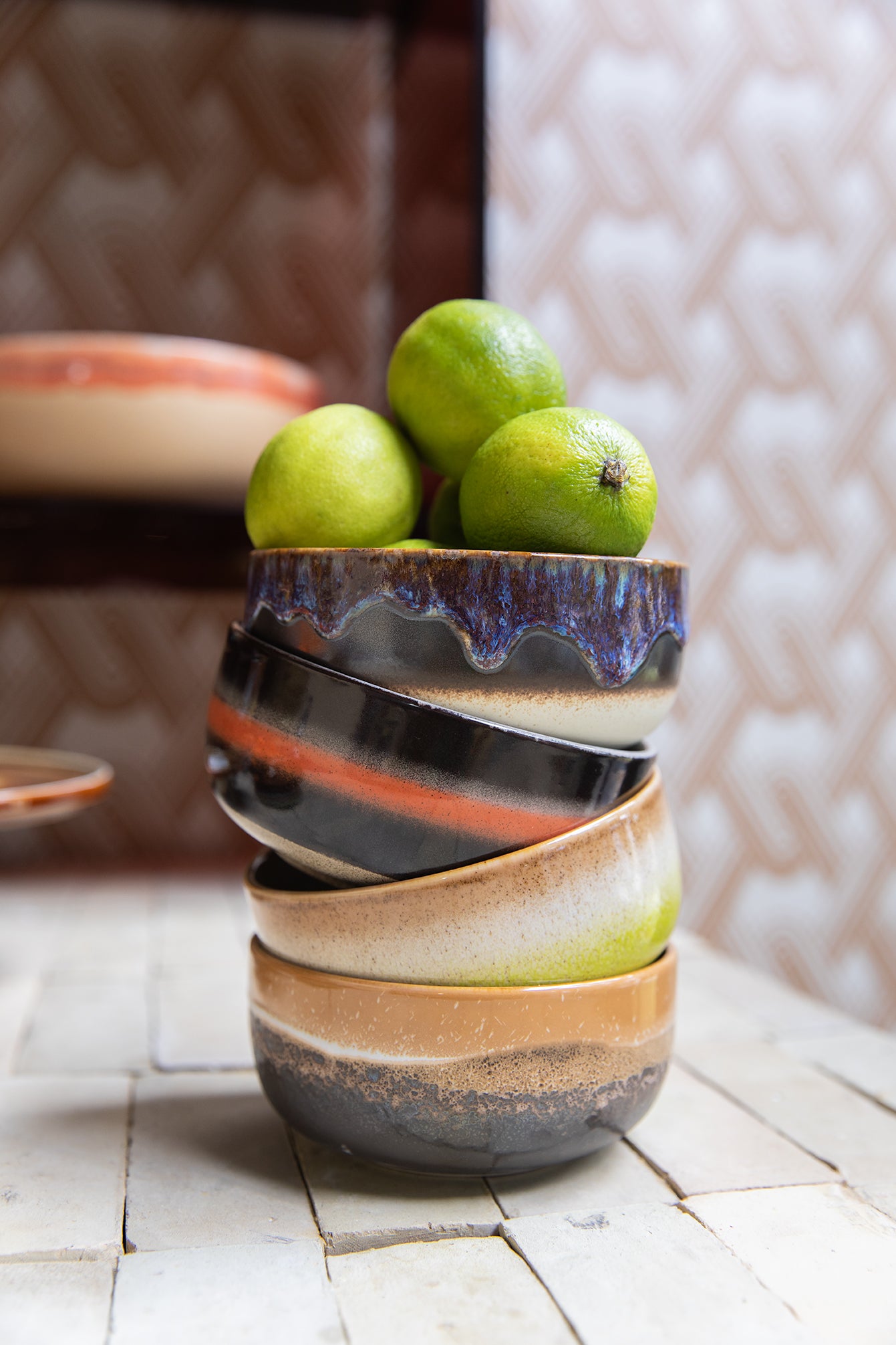 HKliving | 70S CERAMICS: DESSERT BOWLS - HUMUS