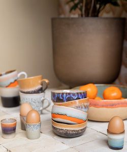 HKliving | 70S CERAMICS: TAPAS BOWL - CRYSTAL: FIRE