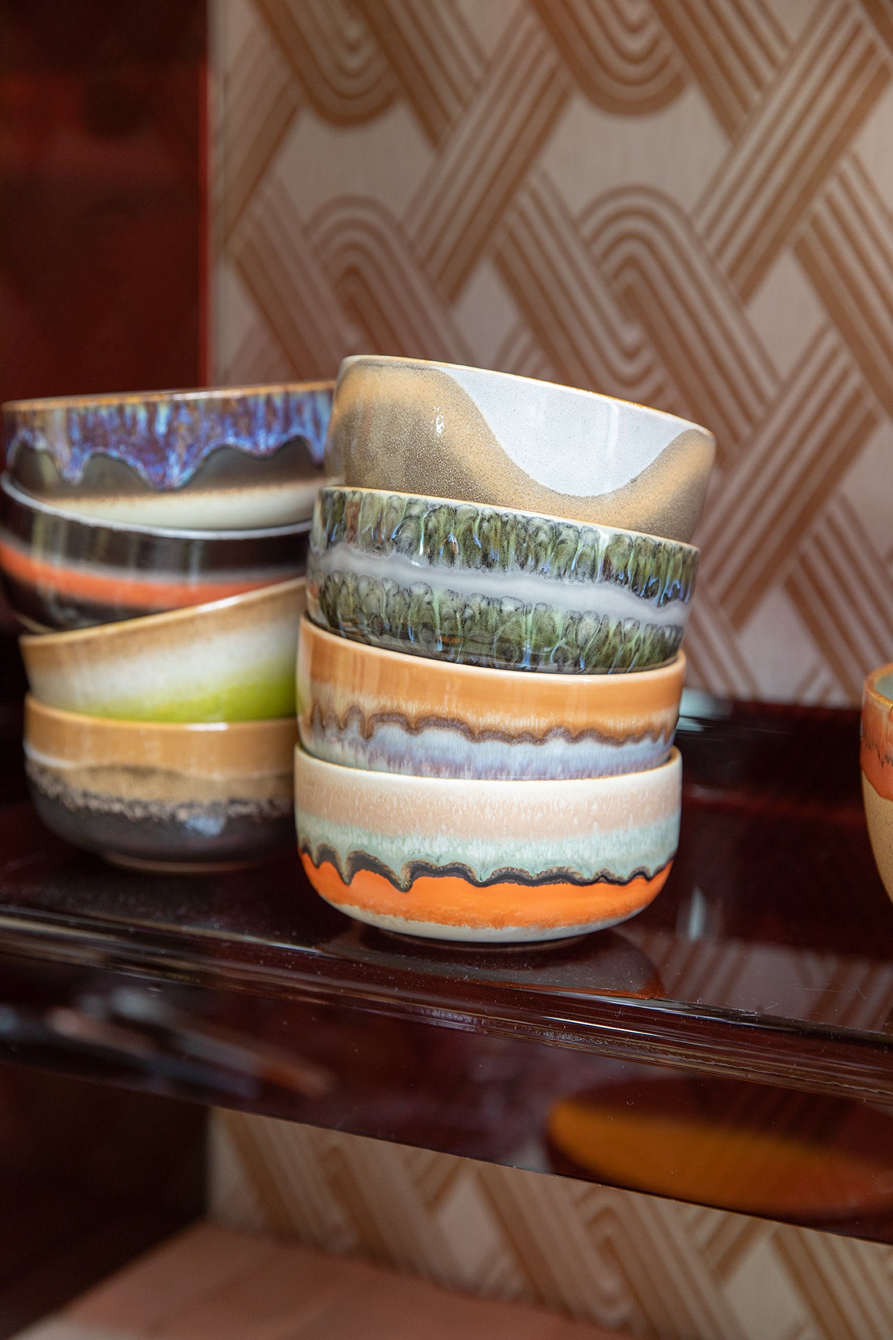 HKliving | 70S CERAMICS: DESSERT BOWLS - REEF