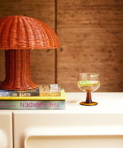 HKliving | RATTAN TABLE LAMP - CORAL