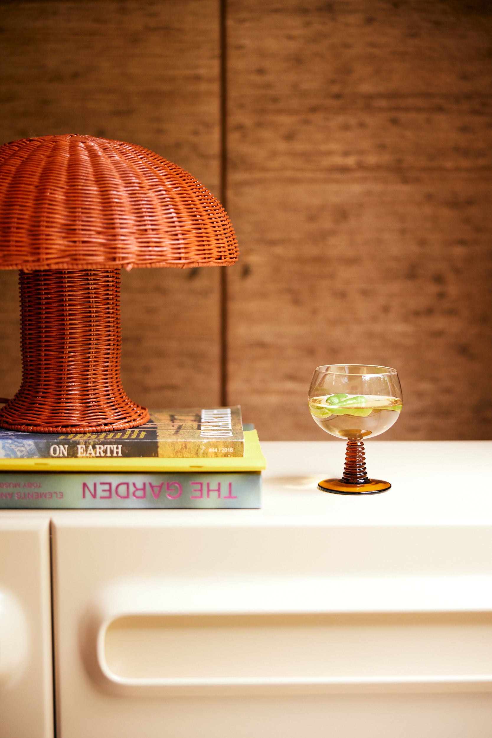 HKliving | RATTAN TABLE LAMP - CORAL